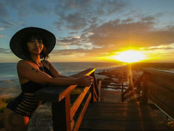 Pôr do sol na praia de arraial do cabo